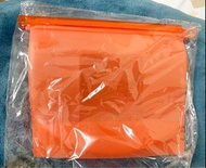 矽膠保鮮袋（紅）-可冷藏、加熱、微波