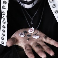 巴洛克珍珠惡魔撒旦印記項鍊 925 銀 所羅門的鑰匙 歌德龐克金屬