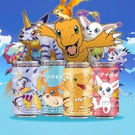 🔥 พร้อมส่งจากไทย 🔥 Digimon ดิจิมอน เครื่องดื่มน้ำผลไม้โซดา ดื่มได้ สะสมได้ ขนาด 330 ml.