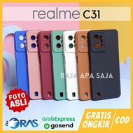 HP Soft Case REALME C31 Silicone TPU Rubber Casing Cover Realmi Pro Cam Mobile Phonehp
