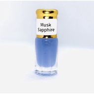 PUTIH Musk Sapphire Kasturi Patchouli Oil Arabian Perfume Attar Tahara Blue Raudah Haruman Hajarul Aswad Oud Kijang Fragrant White