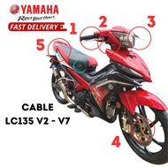 CABLE THROTTLE CABLE CHOKE CABLE CLUTCH CABLE METER CABLE SEAT LOCK YAMAHA LC135 V2 - V7 LC 5S LC 4S 135LC LC 135 135 LC