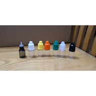 10 Bottles For Perfume, Ink Bottles 5ml, 10ml Plastic Body Of Cap Colors