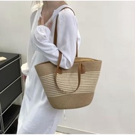 BG002-Beach Woven Bag Shoulder 2-Color From Thailand