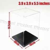 Acrylic Display Case/Box (3.9x3.9x5.5 Inches) Perspex Dustproof ShowCase For Funko POP Figures Baseball