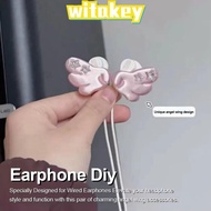 WITAKEY  Earphone Decoration, Clip-On Design Y2K Headphone Accessory, Star Gem Accent Damage-Free In
