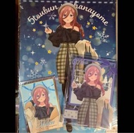 (🈹全新 現貨 稀有 日本正版) 五等分的花嫁 Winter Dating 一番抽 三玖 set A3 海報 + A5 斜牌 + 色紙