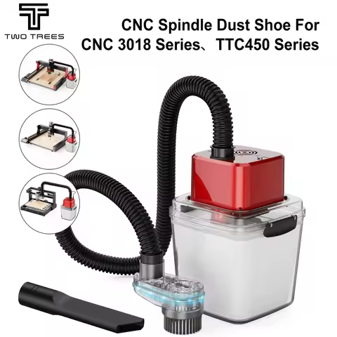 Twotrees Spindle Dust Shoe for cnc 3018 TTC450 Serie CNC Router Air Cleaner Chip Collector Dust CNC 