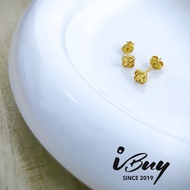 IBUY 916 Gold Mini VCA Ear Stud 22K (916)