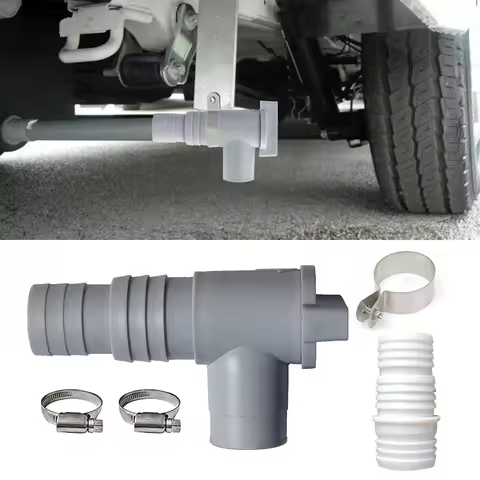 28mm 32mm Includes Mounting Bracket Caravan Camper Motorhome Waste Grey Water Tank Drainage Drain Ta