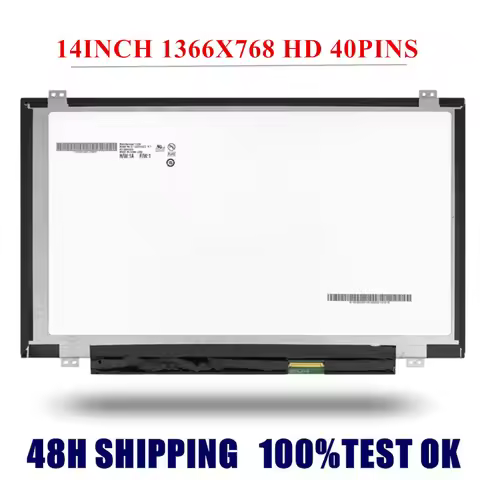 14'' Laptop LCD Screen Matrix LTN140AT20 LTN140AT28 LTN140AT06 LTN140AT08 B140XW03 N140BGE-L43 N140B