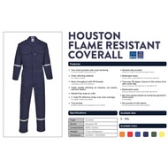 FIRE RETARDANT Houston Coverall, Coverall Baju Kalis api Sirim Approved