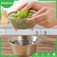 [Ababixa] Dryer Basket Set Storage Basket Kits Handheld Easy Clean Fruit Washer Dryer Salad Maker Bowl for Accessories Shop Foods Chef