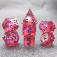 Dice Set 7 Piece， DND Handmade Multi-Sided D&D Dice, Dungeons & Dragons Game Dice, Roleplaying RPG