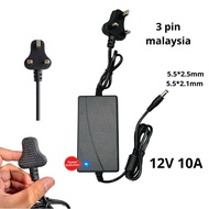 (POWER ADAPTOR) AC/DC 12V5A 12V6A 12V8A 12V10A 24V 3A 24V 5A 24V 6A/ Adaptor UK 3 Pin Plug / Power S