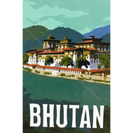 [Có khung sẵn] Tranh sơn dầu số hóa LIM Art – Tranh tô màu theo số các Đất Nước size 20x30