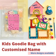 [SG Seller] kids Birthday goodie bag fun packs customized name Children Day Gift