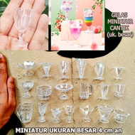 Miniature 1:3 Wine Glass/Bowl Miniature Clay Ice Cream Ice Cream Coffee Chocolate Decoration Props D