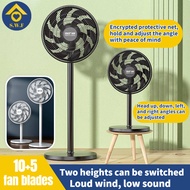Fan fan standing stand fan standing fan with remote control fan portable multi-angle adjustable fan height switchable