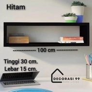 Cube Wall 15 cm wide, 30 cm high, Available in 60 cm to 160 cm long, Rectangular Bookshelf Square Bo