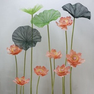 Summer Large Three-Dimensional Simulation Lotus Lotus Leaf High-End Silk Paper Art Flower Shop Shopp