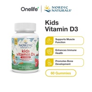 Nordic Naturals Kids Vitamin D3 400 IU 60 Gummies (Ages 4+) - Supports Muscle Function