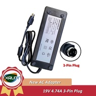 For DELTA MDS-090AAS19 B AC Power Adapter Charger 3-pin Plug 19V 4.74A 90W
