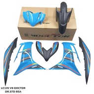 LC135 FI V8 COVER SET MOTOR RC VDOCTOR PURPLE BLACK STD SE