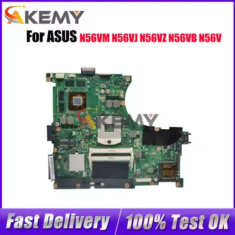 N56VM Laptop Motherboard For ASUS N56VJ N56VB N56VV N56V N56VZ N56VM Notebook Mainboard in stock 100
