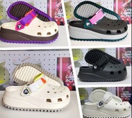 crocs厚底洞洞鞋酷走舒適沙灘鞋戶外增高男女涼拖鞋