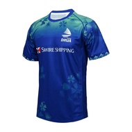NEW Men's Fiji Drua Rugby Singles Jersey Adult T-shirt Men's Short Sleeve Workout Quick Dry Sports T