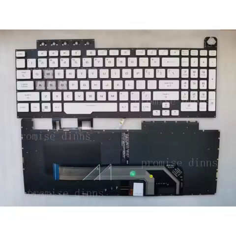 M US Keyboard For ASUS TUF Gaming FX506HCB FX506HEB FX506HM Backlit white