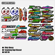 HP Racing Slop Sticker Pack with Words for Motorcycle Helmet Sticker Electric Bike Laptop Case Viral