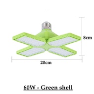 2022 News 60W 40W Led Garage Light Cool white Folding Leaf Lamp E27 15000LM Lamp Deformable Bulb Cei