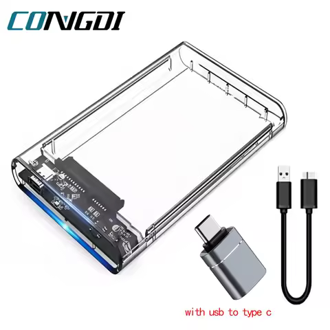 USB 3.0 HDD Enclosure 2.5inch SATA SSD Hard Drive Case with 5Gbps Transfer Speed Mobile External Hou