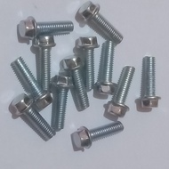 MESIN More Economical 5 - 50 Pcs 6 x 20 Flange Bolts Bolt M 6x20 White Key Ring 8 mm cvt engine bloc