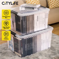 Citylife 65L Stackable Storage Box With Wheels Plastic Storage Box Organizer Large Capacity Containe
