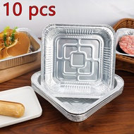 Air Fryer Tin Paper Box Disposable Aluminum Foil Meal Box Pizza Grill Plate Oven Baking Tin Paper Bowl