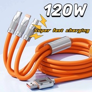Super Fast Charge สายชาร์จเร็ว 3in1 สายชาร์จ Micro USB/Type-C/ios สายชาร์จ 3หัว สายชาร์จไอโฟน