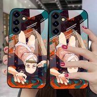 Suitable for Samsung S25Ultra Glass Phone Case A56 Anime Demon Slayer A16 Protective Case S23A90