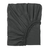 DVALA 雙人床包, 黑色, 150x200 公分