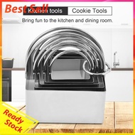 Baking Cutter Mould 5pcs Bread Sandwich Molds with Handle Sharp Edge Square Shape Mold Easy Cleaning