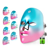 ForeverLily Facial 7 LED Mask Photon 7 Light Face Mask Led Neck Mask Rejuvenation Skin Therapy 7 Col