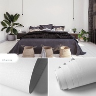 Plain White Wall Paper 8m to 9m x 45cm