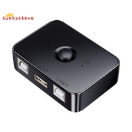 USB Printer Sharer Device 2 Ports USB2.0 Selector Printer Sharing Peripheral for Printer USB Splitte