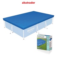 BESTWAY Swimming Pool Cover Flowclear Pro Rectangular Above Ground Swimming Pool Cover Blue