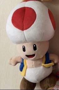 Nintendo Mario All Star Red Toad Plush Toy 任天堂瑪利奧奇諾比奧紅色公仔
