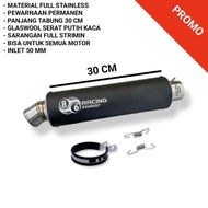 Racing motorcycleknalpot Original 86 Racing Exhaust inlet 50mm full stainless steel silencer only zx