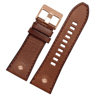 SKM Genuine leather watchband For diesel watch belt DZ4476/4482 DZ7408 7406 4318 strap 22 24 26 28mm
