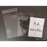 OPP A6 size (4.5x7in) Clear Plastic Packaging Pouch with Self-Adhesive Non-Adhesive Document sleeves